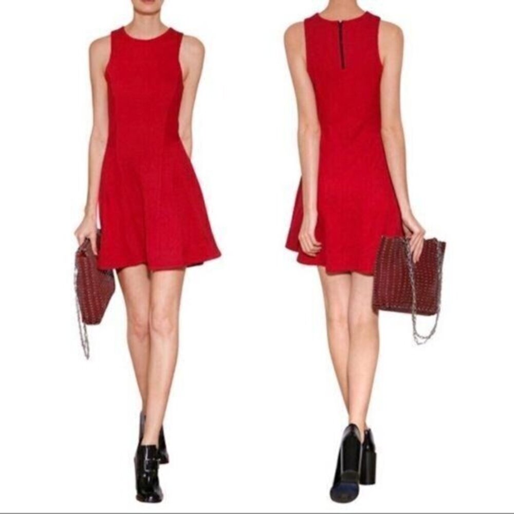 Rag & Bone Medium New York Dress Mini Sleeveless Textured Geneva Jersey